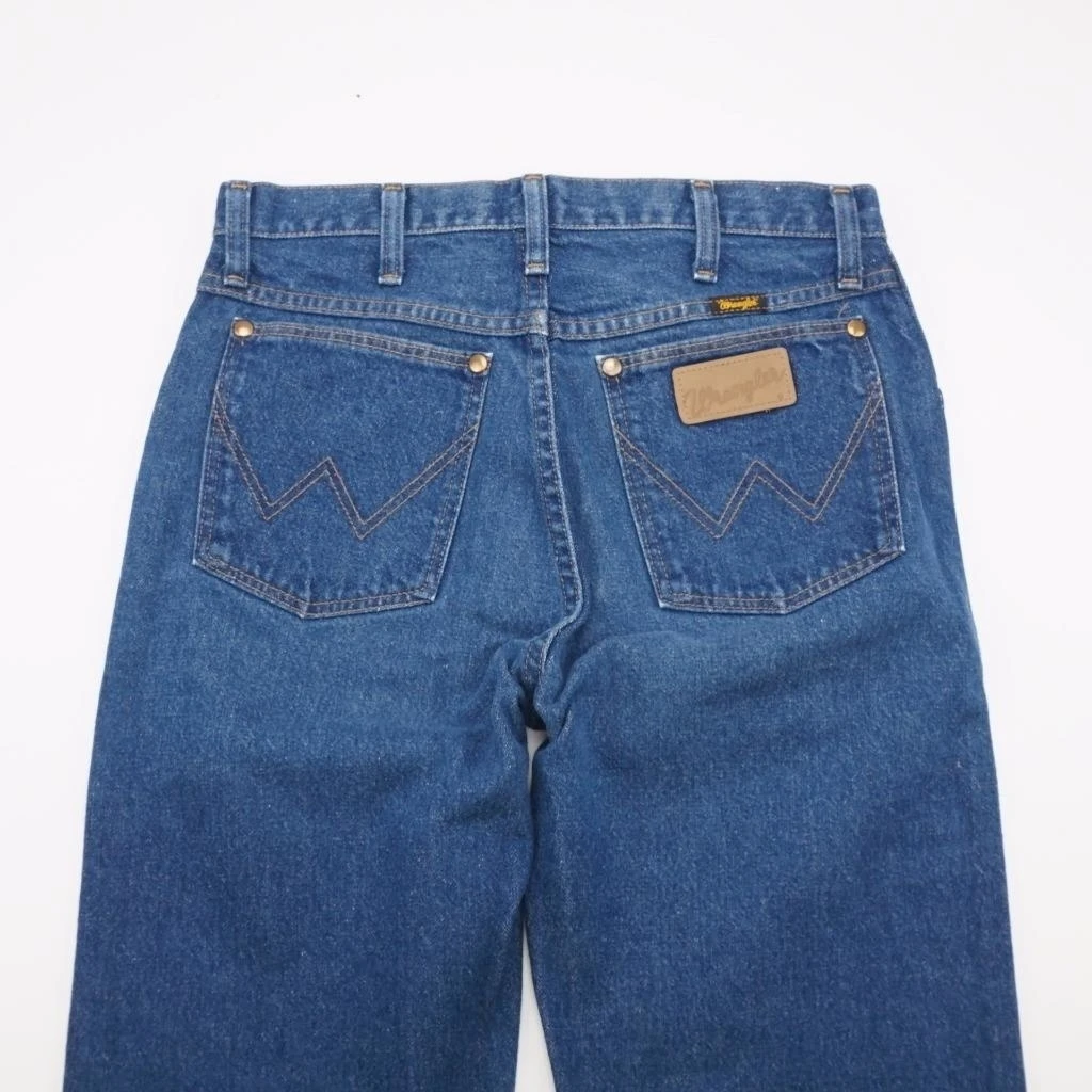 WRANGLER 13MWZ Cowboy Cut Orig Fit Jeans Dark Wash Denim Mens 30x36 (3)