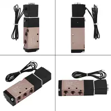 Valvula PT1/" Пневматический Соленоидный клапан 4V110-06 DC12V/24 V/AC110V 5 способ 2 положения воздуха Соленоидный клапан