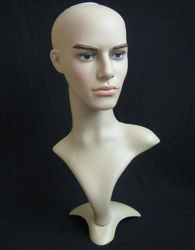 Top quality male Mannequin Head Hat Display Wig training head model