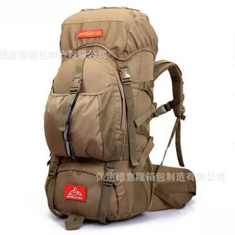 Outdoor camping fishing Backpack 60L mountaineering bags travel hunting backpack tactical bag men and women mountaineering bag