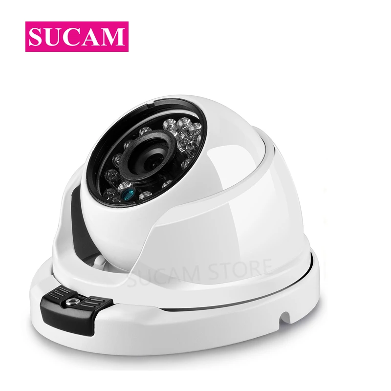 

SUCAM Infrared Night Vision 4MP CCTV Camera Analog Dome Vandalproof OSD Cable AHD Home Security Camera With 24 Leds Light