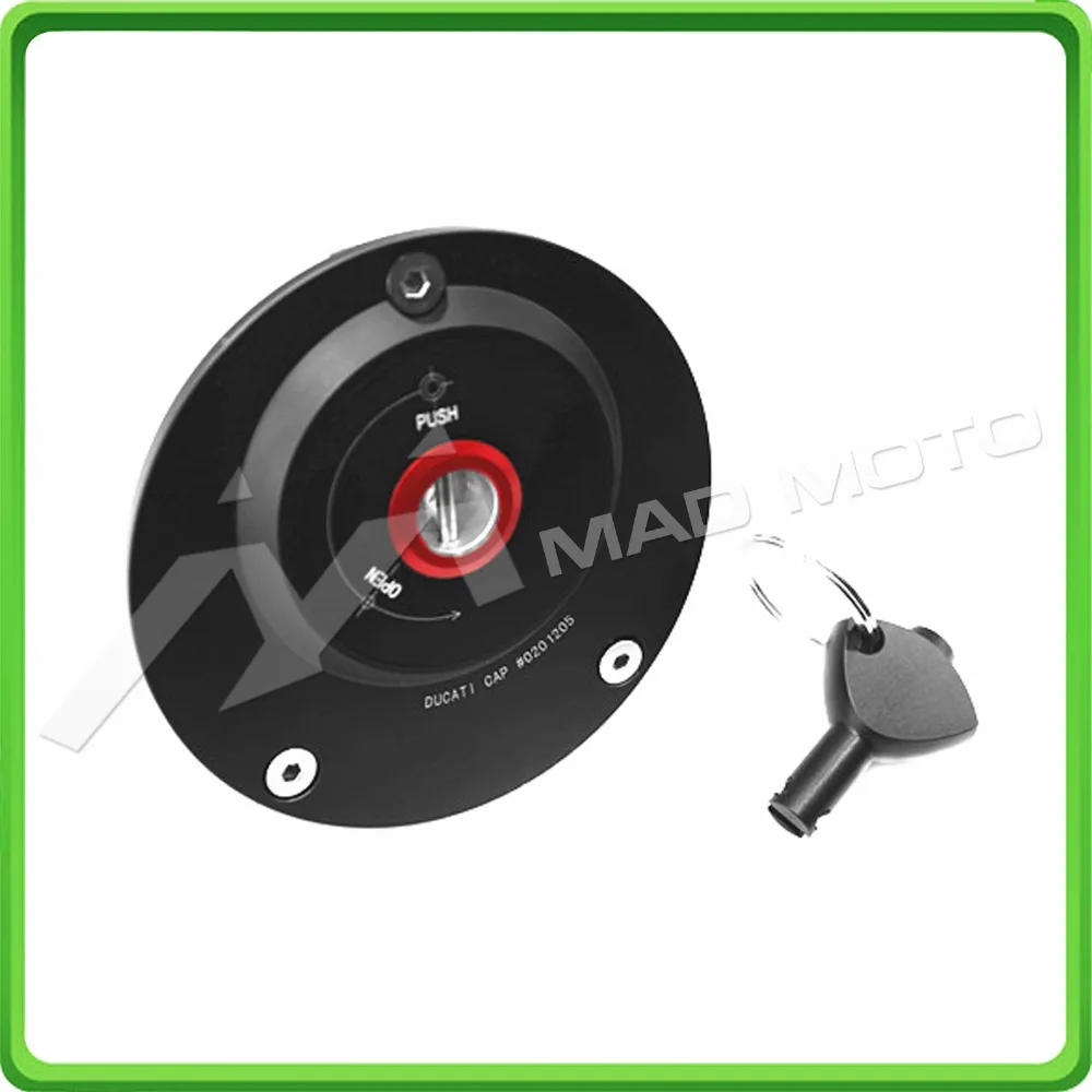 BLACK Fuel Cap  Gas Tank Caps For Ducati 748 848 916 996 998 1098 1098S 1198 1198S MONSTER (7)
