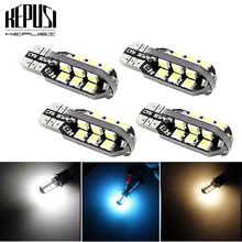 Buy 4X T10 LED Car Light Canbus 194 W5W Auto LED Bulbs Car Styling Warm White Ice Blue For volvo s40 v50 XC60 XC90 S80 Fiat Grande Free Shipping