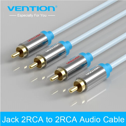 

Vention Jack 2 RCA Audio Cable to 2 RCA Aux Cable for Edifer Home Theater DVD VCD iPhone Headphones