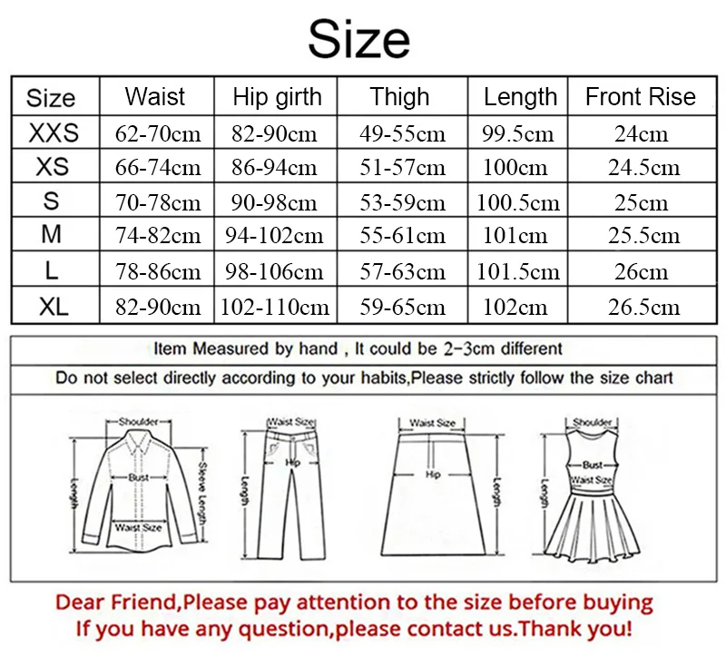 kusize xxs-2xl