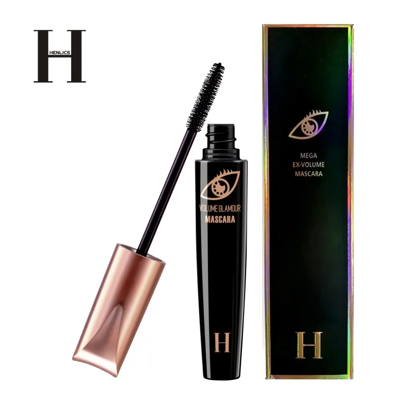 HENLICS Super Volume Black Waterproof Glamour Mascara Natural Thicken Lengthen Eyelash Makeup Mascara (15)