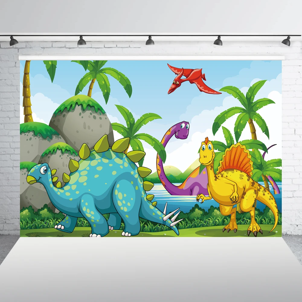 

backdrop Dinosaur Land Photography Backdrops happy birthday backdrop background Banner birthday Baby shower Backdrop XT-6720