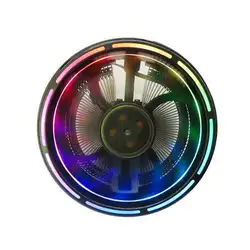 Красочные RGB Изменение светодиодный Silent 3 Pin Компьютер Процессор Вентилятор охлаждения кулер хорошее качество