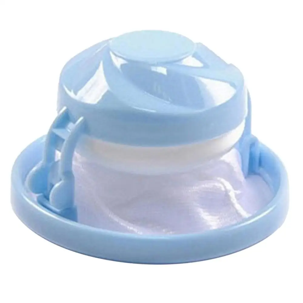 Очиститель для стирки, аксессуары для стиральных машин, средство для удаления шерсти и шерсти, фильтр-мешок для стирки, сетка для удаления волос, плавающий шар dzq90305 - Цвет: Синий