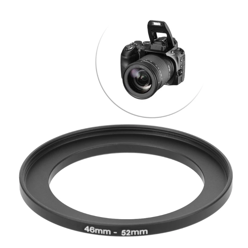 

46mm To 52mm Metal Step Up Rings Lens Adapter Filter Camera Tool Accessories New