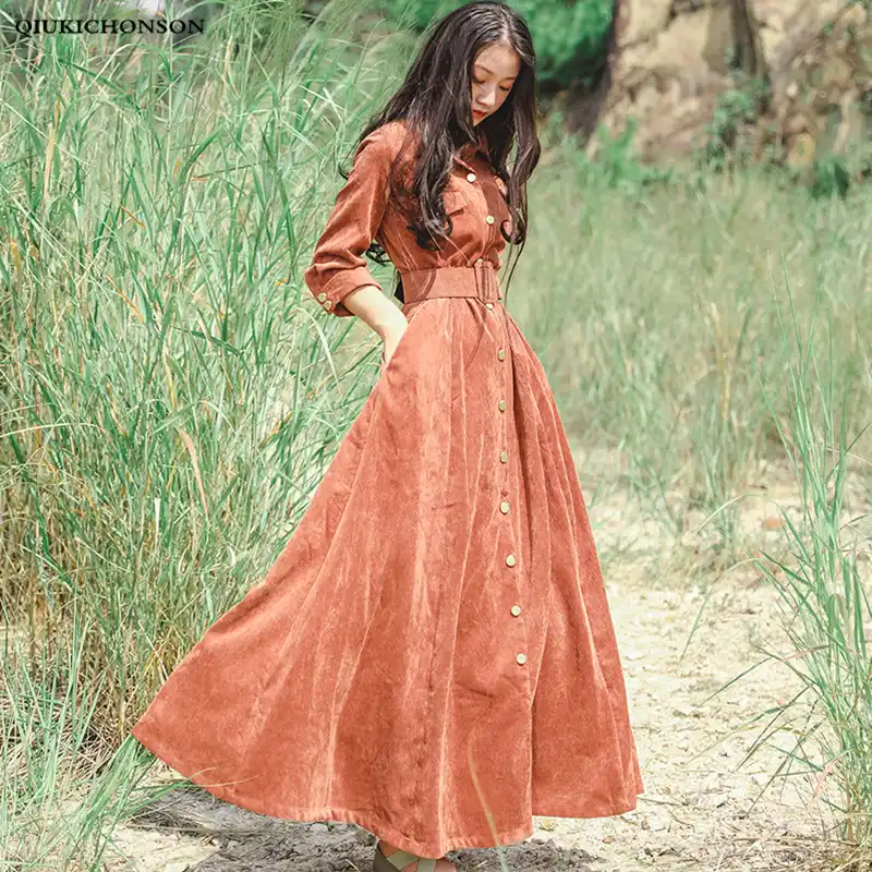 Платье Макси Осень