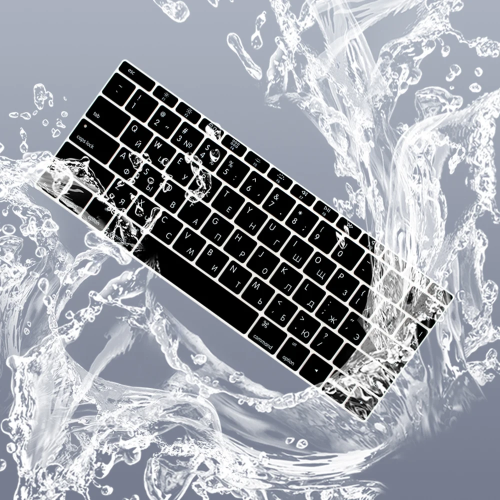 Русская клавиатура, США/ЕС, чехол для MacBook Pro без сенсорной панели 13 A1708 для MacBook 12 A1534