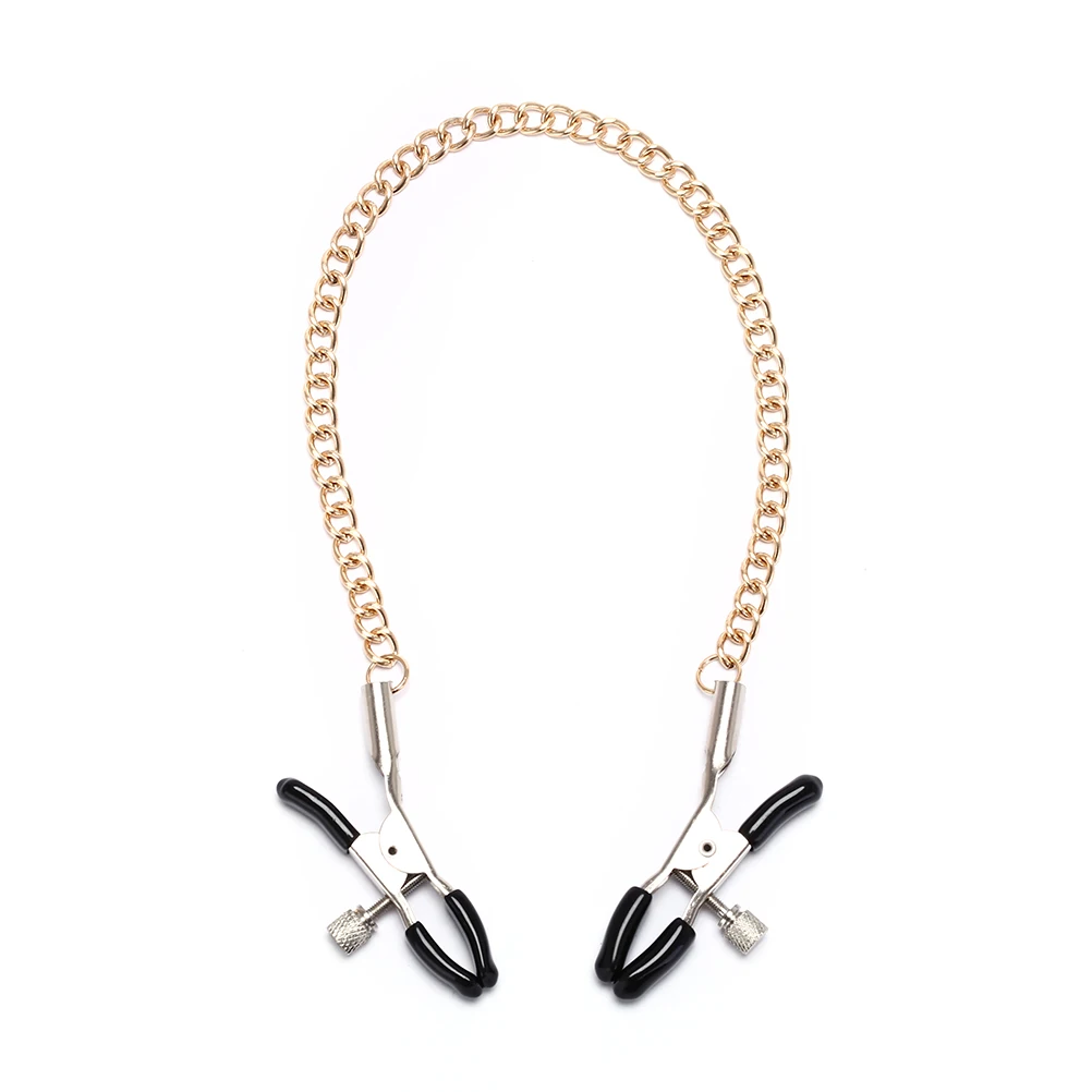 Adult Game Metal Nipple Clamps with Gold Chain Erotic for Women Clips | Красота и здоровье