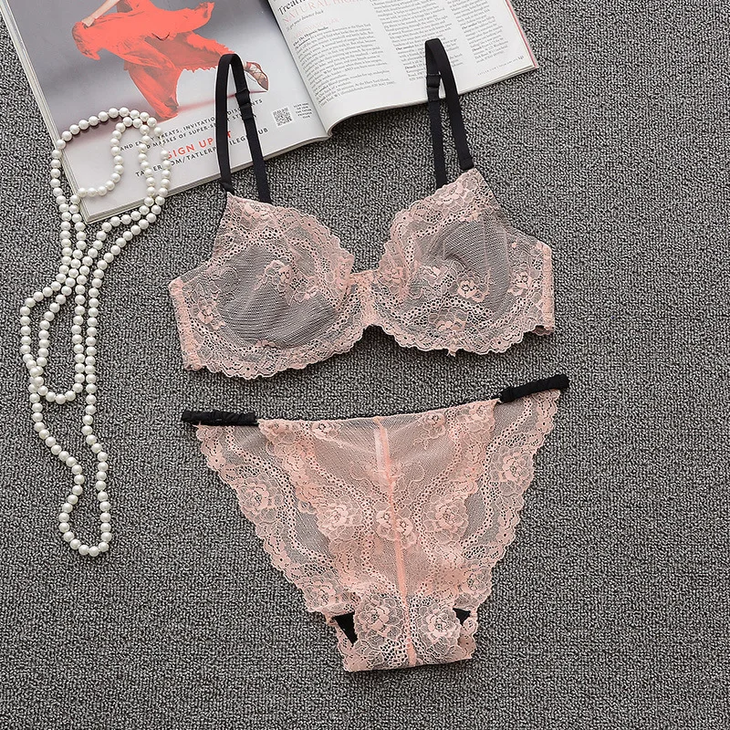Комплект женского кружевного нижнего белья с чашками пуш ап|bra set|bra set brandbrand bra |