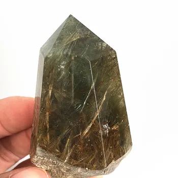

80g natural rough green hair gemstone specimen Reiki healing crystal mineral for home decoration