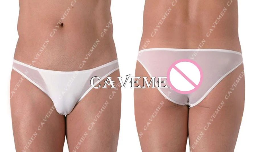 

Double-deck Perspective Male briefs * 2318 *sexy men lingerie T-Back Thong G-String T pants Brief Underwear free shipping