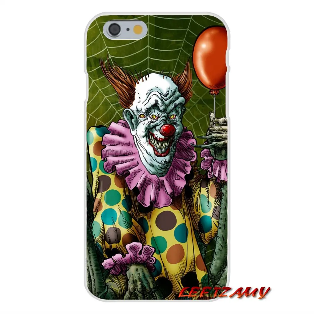 Чехол из прозрачного ТПУ с рисунком клоуна Pennywise для Samsung Galaxy S3 S4 S5 MINI S6 S7 edge S8 S9 Plus