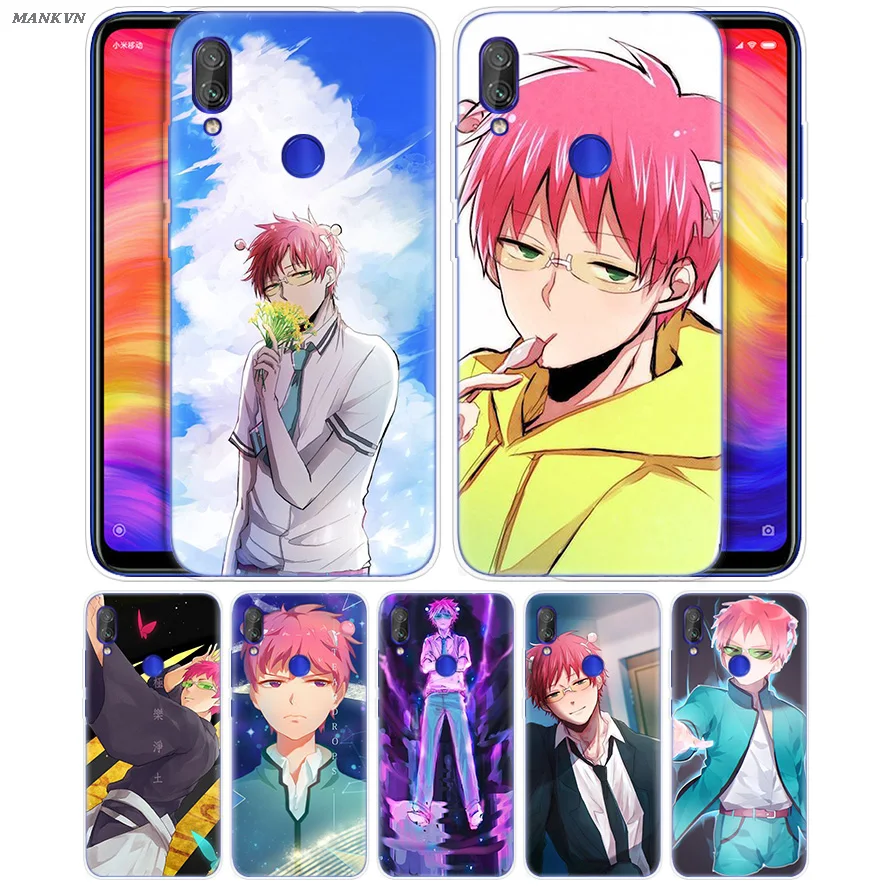 

Saiki Kusuo No Psi Nan Cartoon Case for Redmi 7 6 6A S2 GO Note 7 6 5 4 4X Xiaomi MI 9 8 A2 A1 Mix 3 5G Play Poco F1 Lite Pro