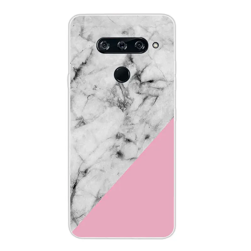 30 Телефон плотный чехол для LG V40 ThinQ прозрачный роскошный мягкий силиконовый чехол для LG V40 Land задняя крышка 6,4 дюймов Coque премьер-бампер - Цвет: 30