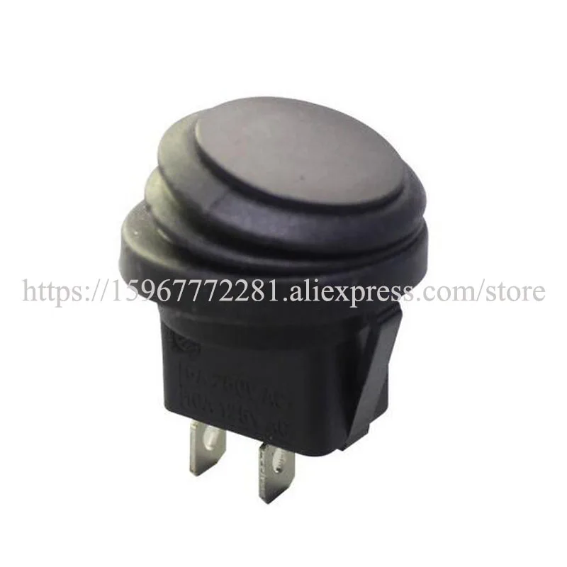 

100PCS miniature Waterproof Rocker Switch ON-OFF KCD1-8-101W no lamp black