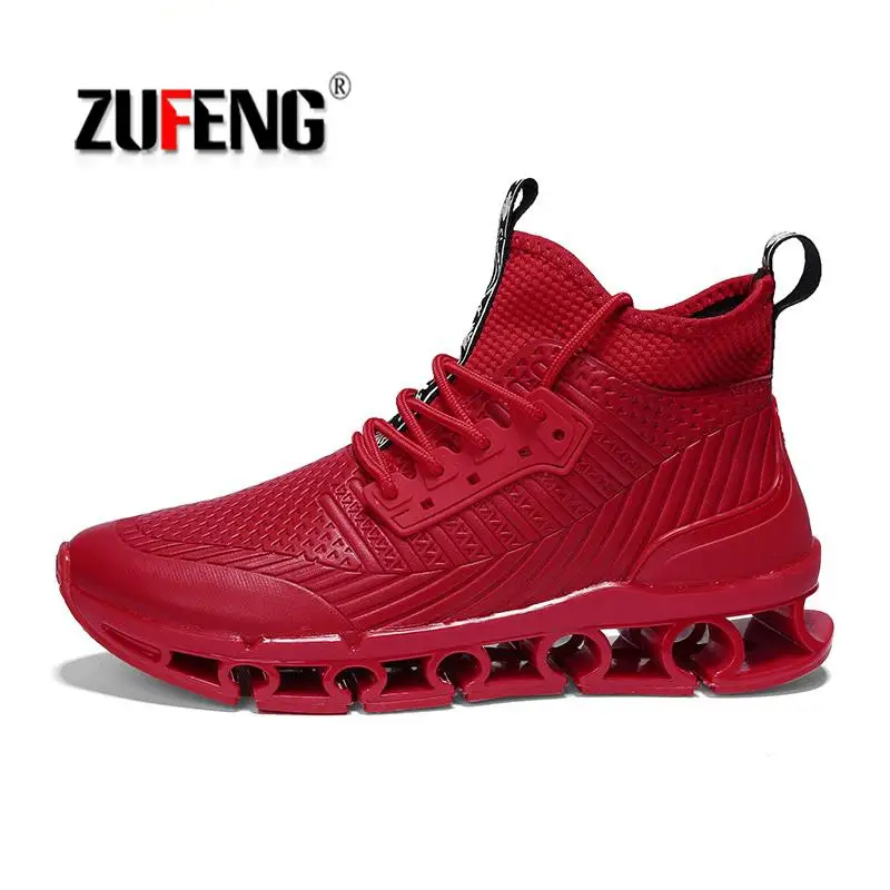 

ZUFENG 2018 Blade Warrior Running Shoes Generation Shock Absorbing Runner Shoes Men Breathable Light Man Sneakers Jogging Shoes