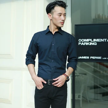 

2018 spring long sleeve plus fertilizer increase shirt large size shirt men's casual shirt XXXL 4XL 5XL 6XL 7XL 8XL