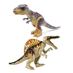 2019 Парк Юрского Периода Динозавры Т. Рекс спинозавр Indoraptor фигурки строительные блоки развивающий конструктор игрушки для детей подарок