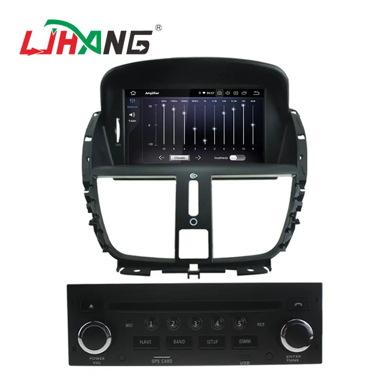 Excellent LJHANG Android 9.0 Car Radio Multimedia Player For Peugeot 207 2008-2011 2012 2013 2014 GPS Navi Auto Stereo Headunit WIFI IPS 2