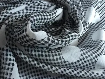 

free ship 100% silk chiffon fabirc spot dyed 45" wide price for 1 meter