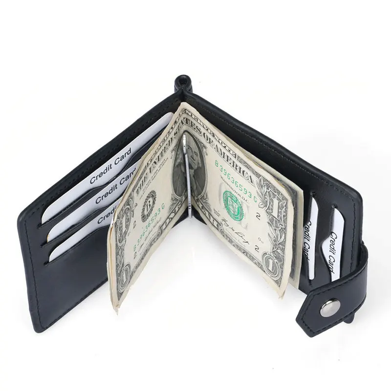 

RFID Block Men protection Credit Card holder business PU Leather thin coin wallet minimalist driver license cover High Quality