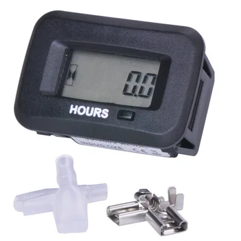 

Digital Hour Meter For Gas AC DC generator snowmobile ATV Tractor Aerator grinders cultivator lawn mower trenchers Free Shipping