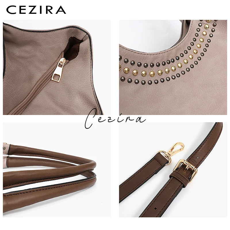 CEZIRA لينة السببية ترصيع حمل حقيبة للنساء كبيرة الأعلى مقبض حقائب كتف الإناث التباين اللون قدرة كبيرة حقيبة ساع CEZIRA لينة السببية ترصيع حمل حقيبة للنساء كبيرة الأعلى مقبض حقائب كتف الإناث التباين اللون قدرة كبيرة حقيبة ساع