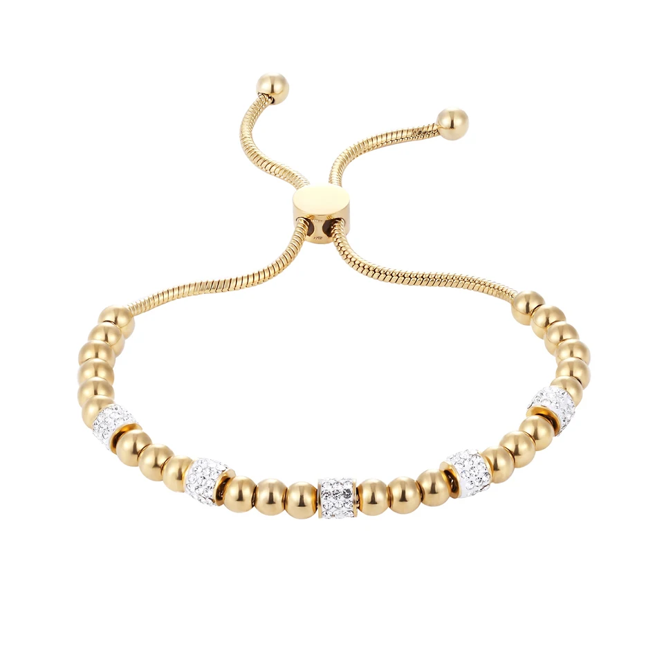 

JSBAO New Arrival Adjustable Hand Chain Charm Circles Full Crystal Bracelet & Bangle Gold Color Bracelet For Women Jewelry