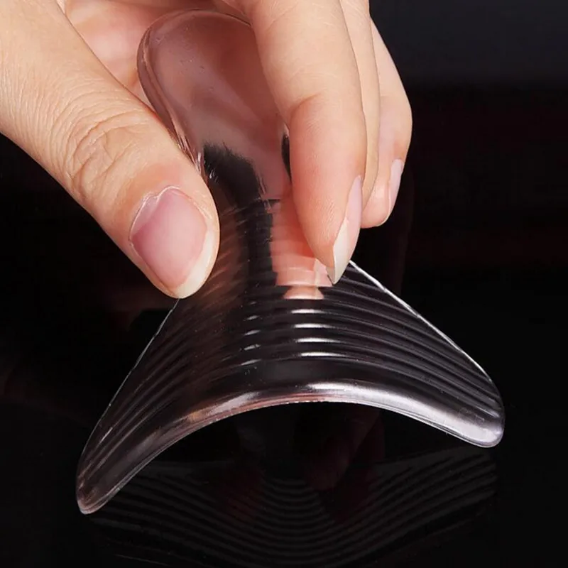 Online T Tipe Silica Gel Transparan Heel Pad Mengurangi Grinding Kaki Melindungi Kaki Sepatu Hak Tinggi Stiker Tumit Subsidi T0156CMD