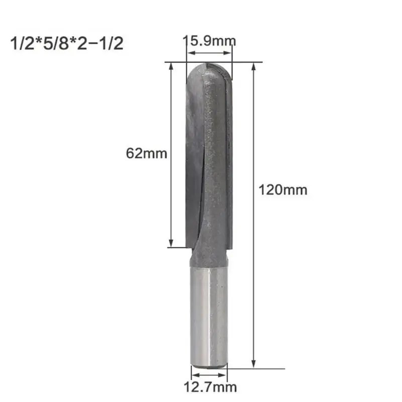 1/2in хвостовик с круглым дном фрезы Гравировка триммер древесины маршрутизатор бит для деревообрабатывающий инструмент