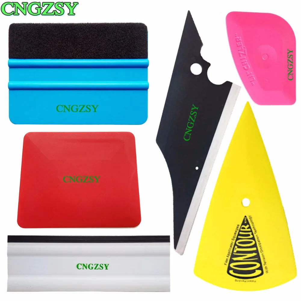 

CNGZSY Wrapping Scraper Plastic Rubber Carbon Fiber Vinyl Film Scraper Window Water Wiper Car Foil Sticker Wrap Auto Accessories