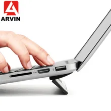 Arvin охлаждающая подставка для ноутбука Macbook Air Pro retina 13 15 портативная Регулируемая компьютерная подставка для ноутбука офисная подставка для ноутбука