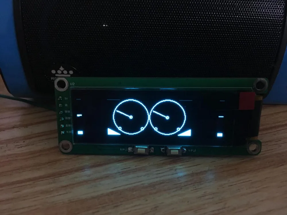 2 &quotдюймов OLED дисплей музыкального спектра анализатор MP3 автомобильный