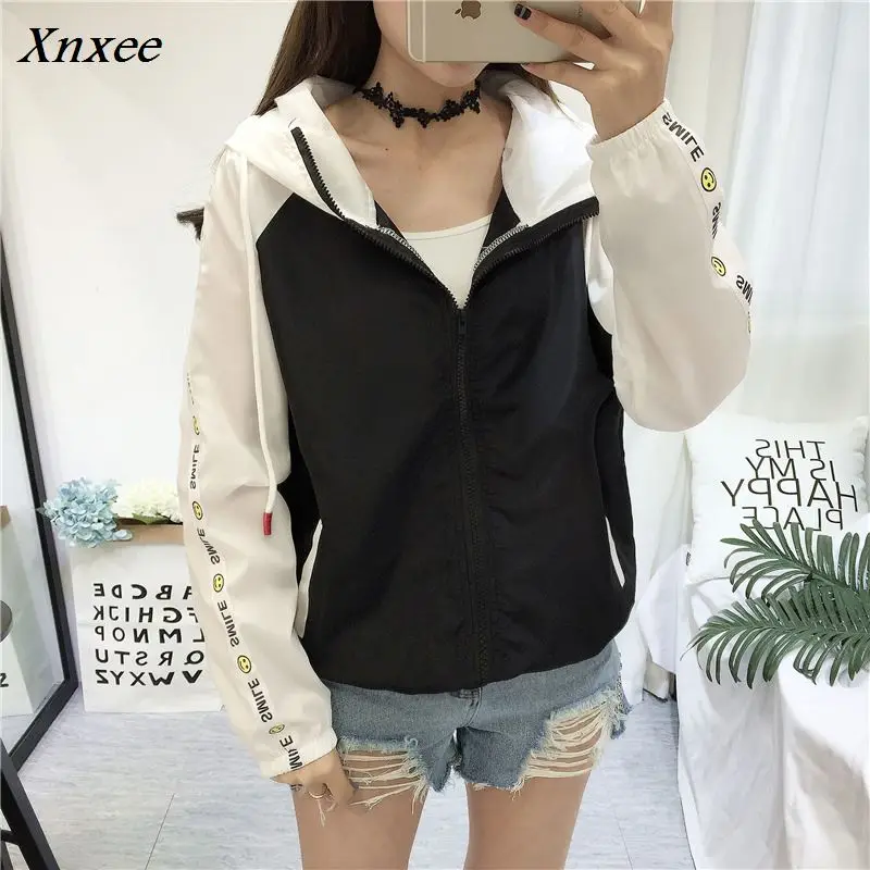Jackets Women 2018 New Spring Jacket Women's Hooded Female Jacket Fashion Batwing Sleeve Thin Windbreaker Men Outwear Women Coat
