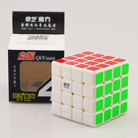 QIYI Профессиональный Кубик Рубика 3X3 4X4 Neo Cubo головоломка скорость зеркальный волшебный куб Металл Обучение Образование Дети Взрослые кубический Рубин игрушка - Цвет: 4X4X4