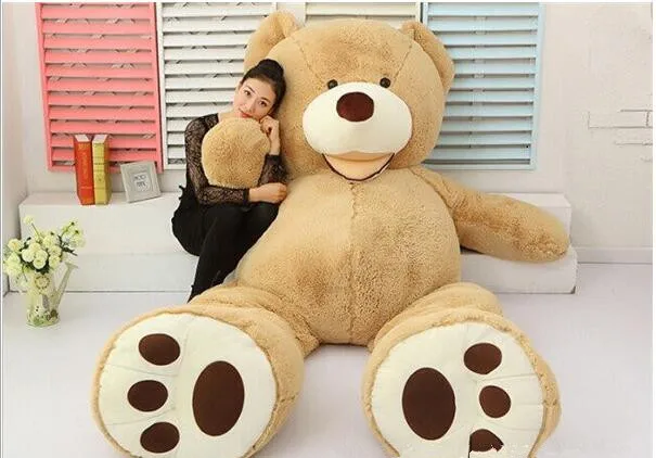 Настоящий супер большой гигантский американский большой медведь, большой Подарочный плюшевый мишка для девочек, подарок на день рождения для подруги, детские игрушки