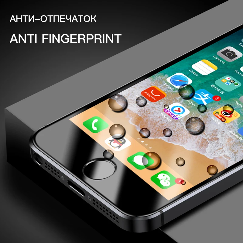 ESVNE 10D защитное стекло с полным покрытием для iPhone 5S 5 SE защита экрана закаленное