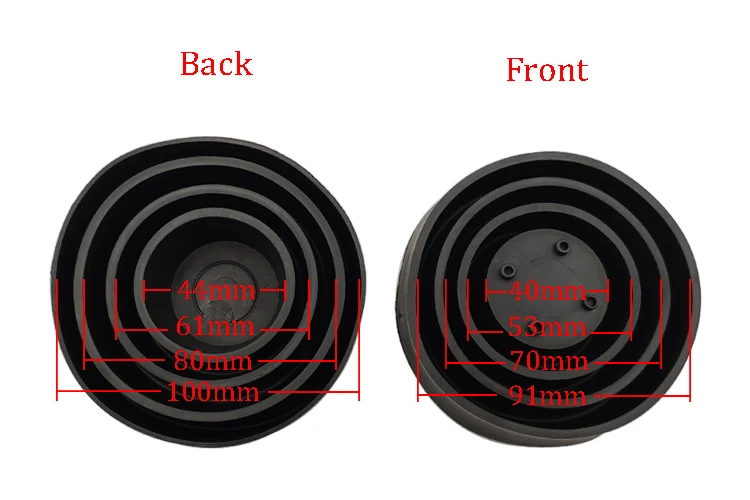 2 шт., автомобильные фары, универсальные, многофункциональные, резиновые сапоги, водонепроницаемый чехол, пылезащитный колпачок, уплотнительная головка, светодиодный фонарь 40 мм-100 мм