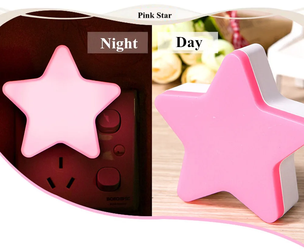 SuperNight Star LED Night Light AC Intelligent light control Sensor Home Decor Wall Lamp Corridor Bathroom Bedroom Bedside Lamp (8)_