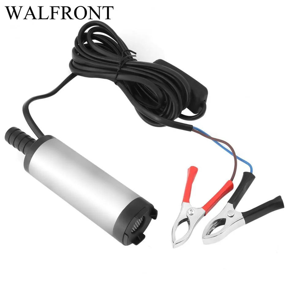 

12V Water Pump 3.8cm Stainless Steel Submersible Pump for Water Dieseloil Kerosene Refueling Tool 8500r/m