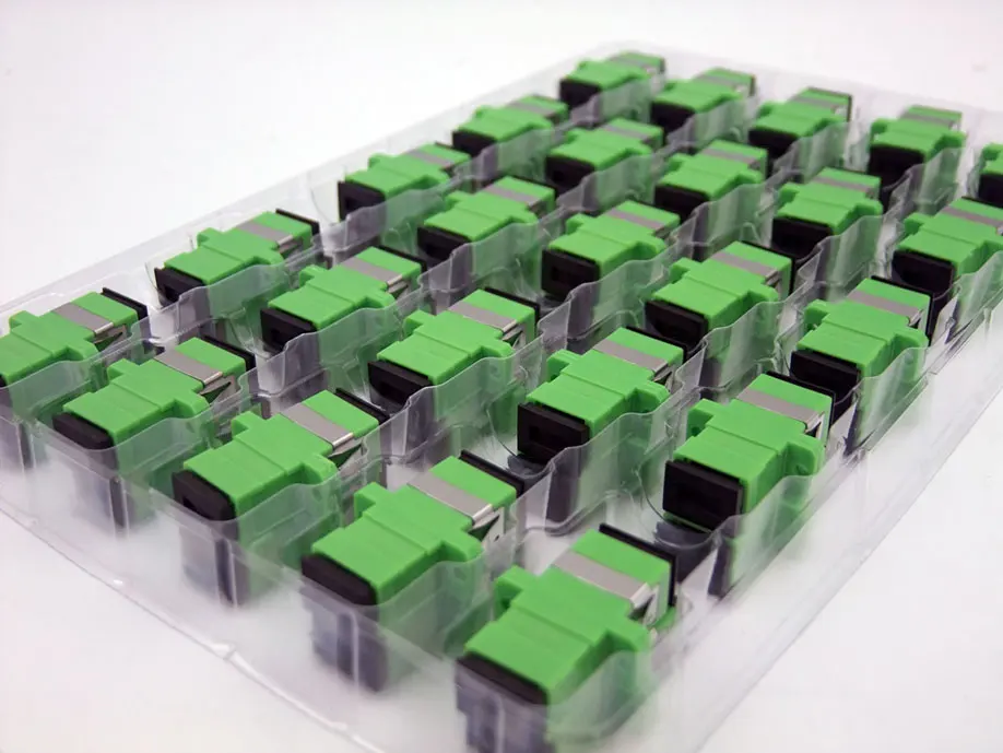 

Special Wholesale HOT SALE New SC/APC Fiber Optical Connector Flange head Adapter Coupler Square joint 100pcs/lots FOR Russia