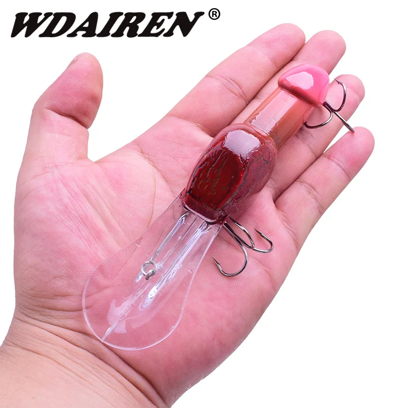 WDAIREN العميق الغوص الصيد إغراء 14 سنتيمتر 27 جرام ديك حشرجة كبيرة أسماك Crankbait الاصطناعي الصيد الصعب الطعم الحب هدية معالجة