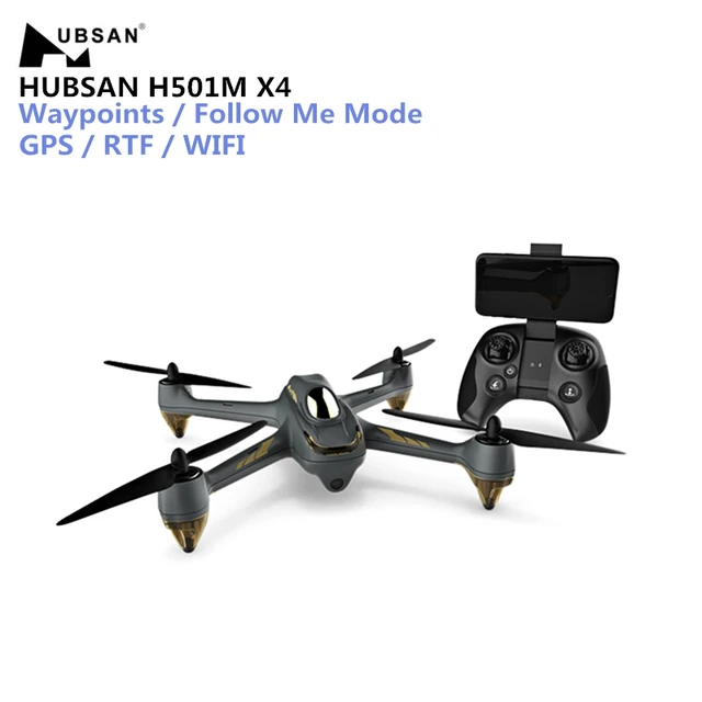 Hubsan H501M X4 RC Drone WIFI FPV فرش Drone مع GPS نقاط الطريق اتبعني وضع RC Quadcopter RTF مع البعيد التحكم