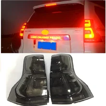 LAMPADA di CODA A LED di ILLUMINAZIONE POSTERIORE FRENO di STAZIONAMENTO LUCI di GIORNO MISURA PER PRADO 2018 ESTERNO ACCESSORI AUTO SUV Streamer POSTERIORE di ILLUMINAZIONE