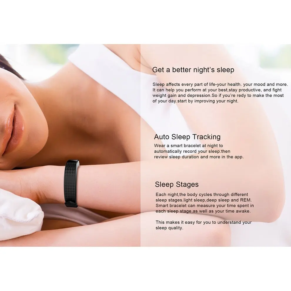 

5PCS Smart Wristband Smart Wrist Watch Heart Rate Monitor Waterproof Sports Smart Band Fitness Tracker For iOS For Android